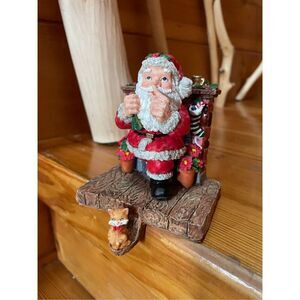 Santa and Kitten Stocking Holder